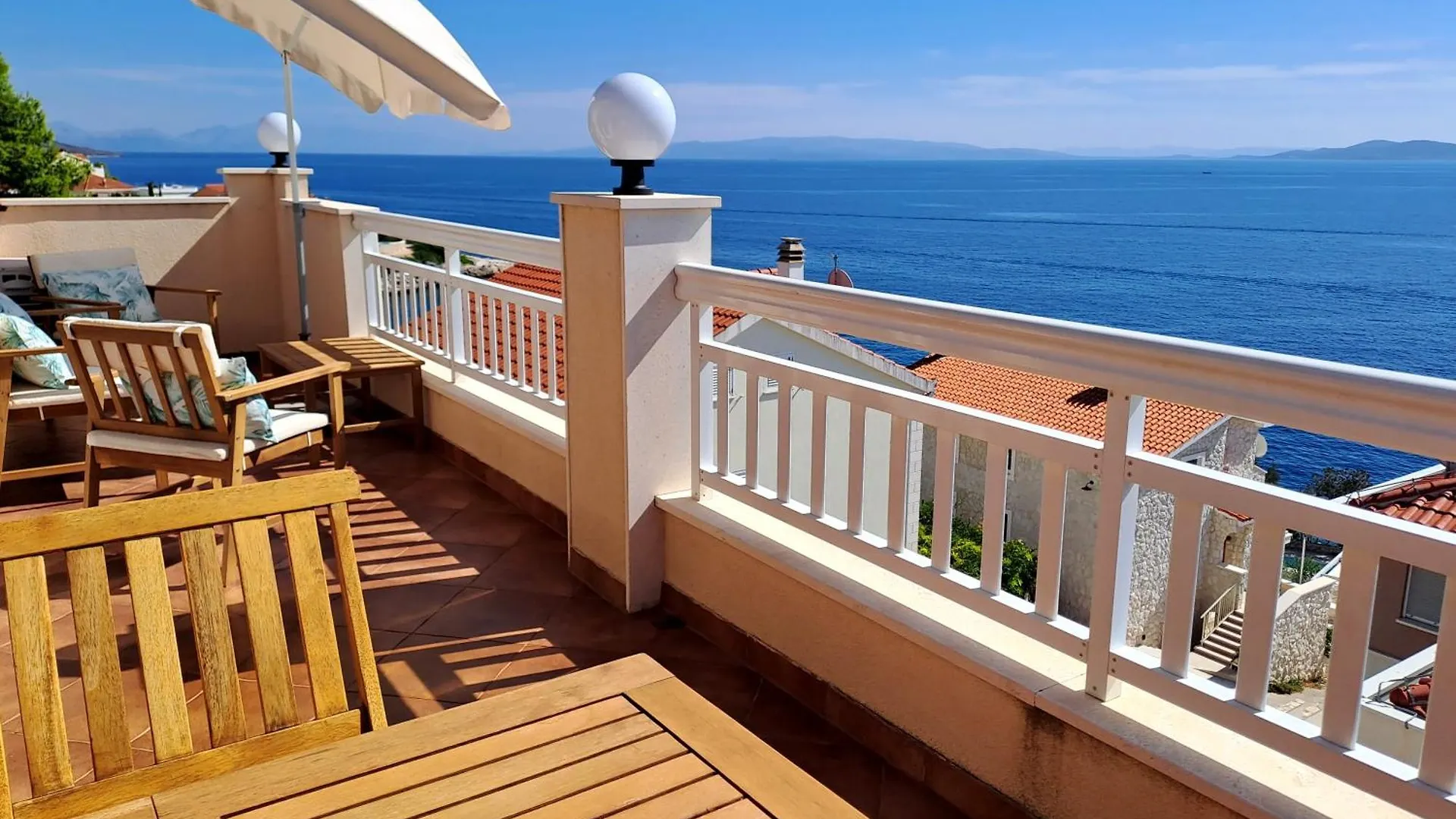 Sea-View Apartments, 2 Bedrooms, 2 Baths, 50 Meters From Beach! Croatia